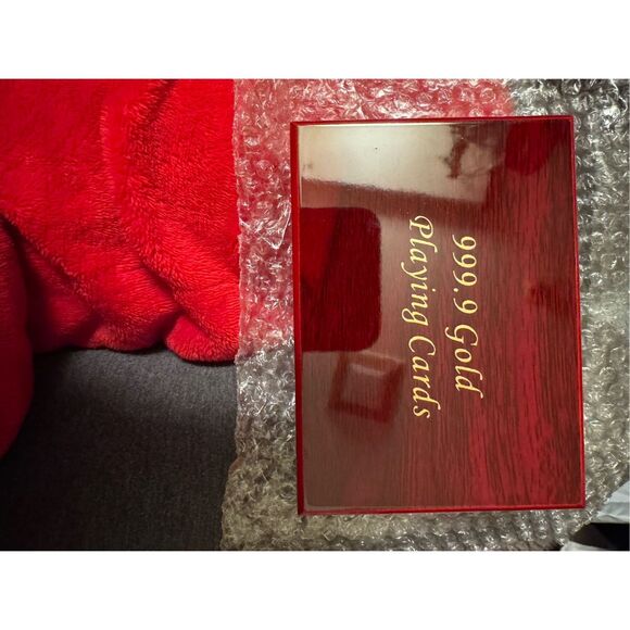 Benjamin Franklin rose gold and gold playing cards - Picture 1 of 4